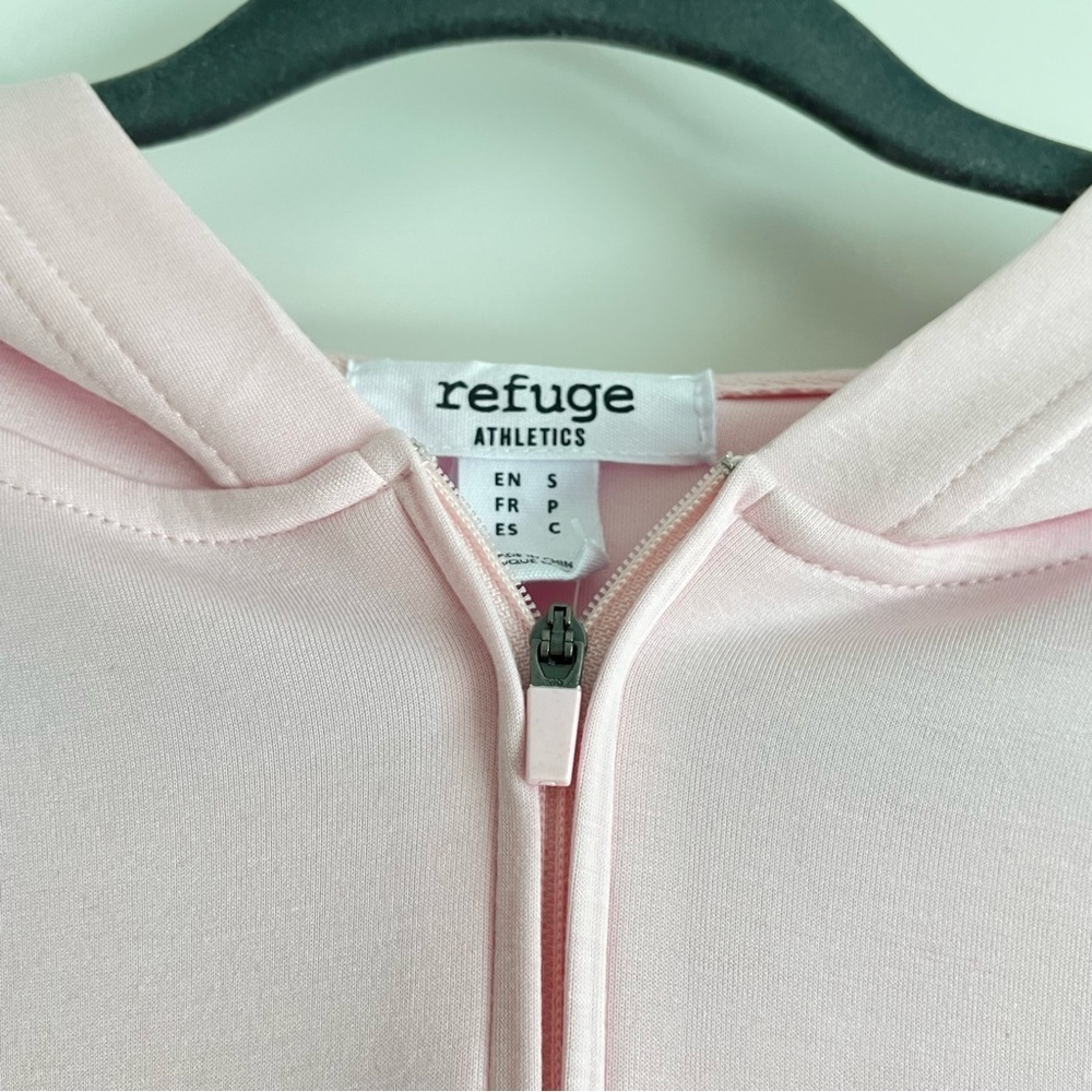3/$45 Baby Pink Half Zip Hoodie Sweatshirt - Picture 4 of 7